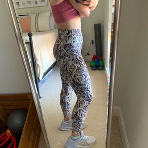 Rainbow snake leggings